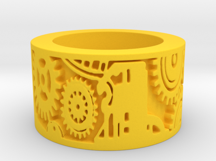 Gears Ring Size 8 3d printed