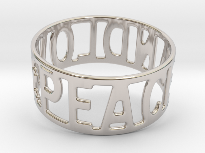 Peaceandlove 70 Bracelet 3d printed
