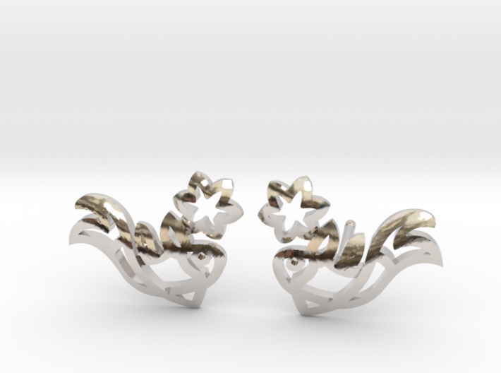 Earring 'Koi-fish' - Buddhist Symbol of Courage 3d printed