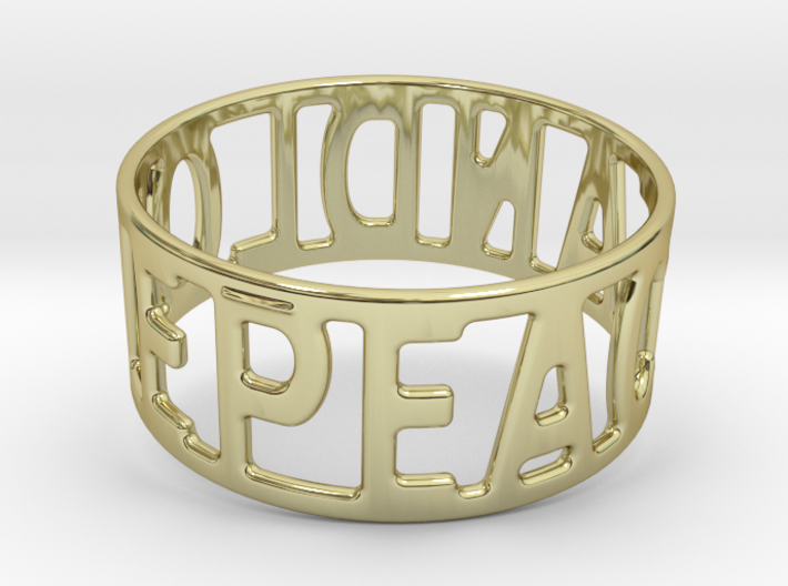 Peaceandlove 72 Bracelet 3d printed