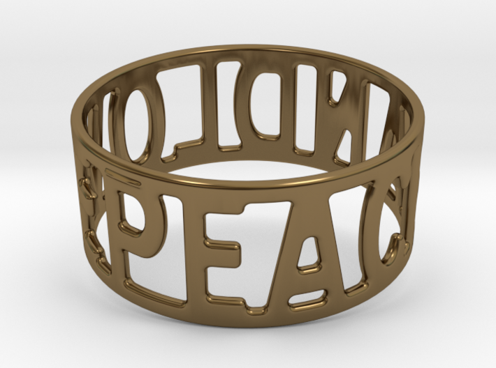 Peaceandlove 75 Bracelet 3d printed