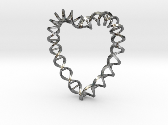DNA Heart 3d printed 