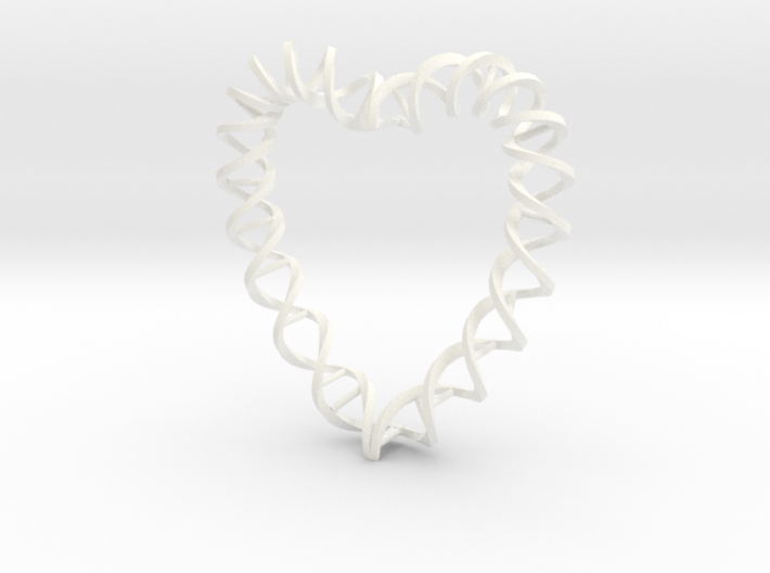 DNA Heart 3d printed