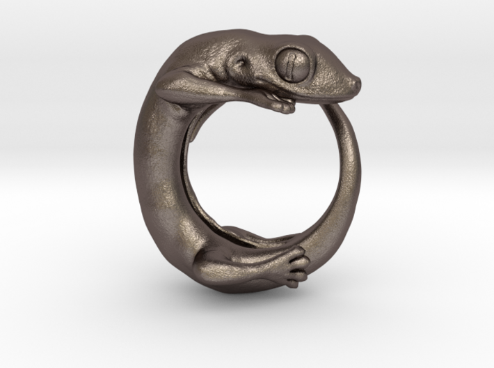(Size 6) Gecko Ring 3d printed 