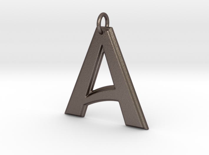 &quot;A&quot; Letter Initial Pendant 3d printed