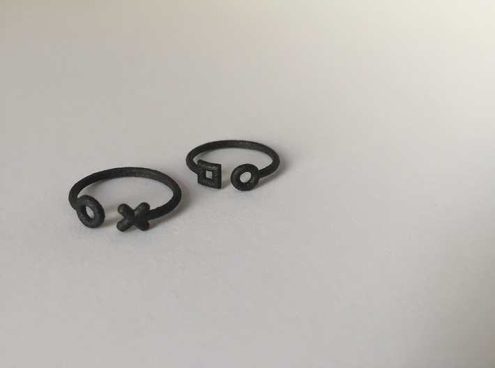 2 part stack rings (Medium, small) 3d printed
