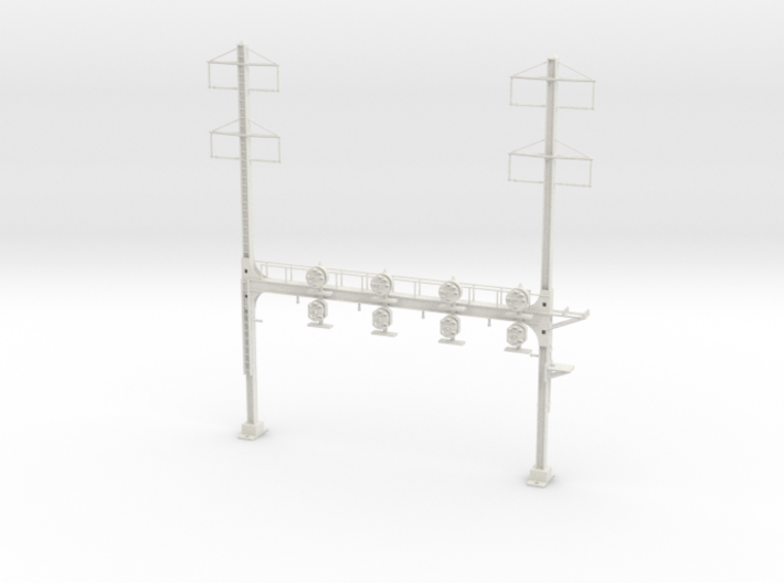 HO Scale PRR W--signal Beam 4 Track W 2-2 PHASE R 3d printed