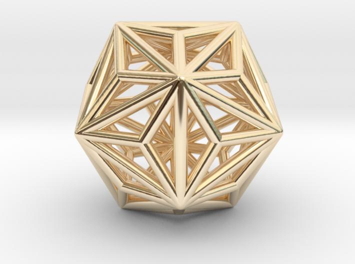 0334 Triakis Icosahedron E (a=1cm) #001 3d printed