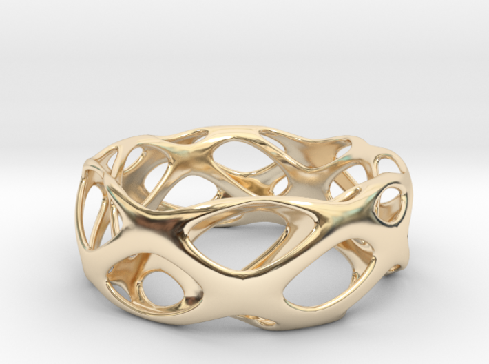 Bracelet Wave Cell Cycle 3d printed