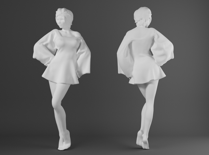 Skirt Girl-005-scale 1/32 3d printed