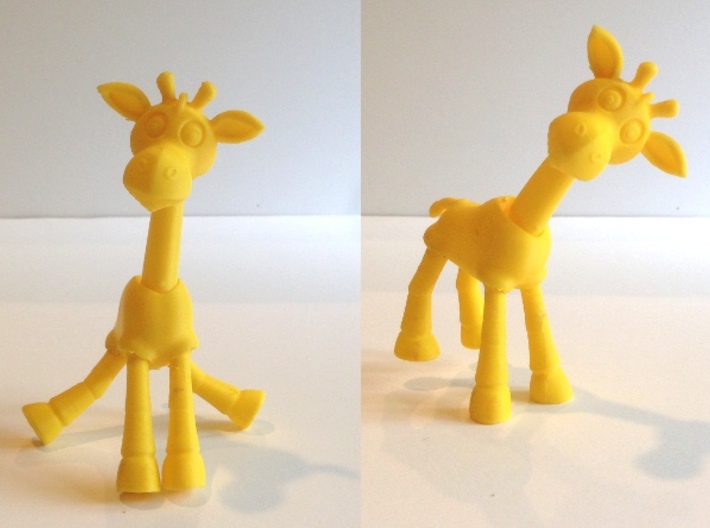 Stumbles the Balance Giraffe 3d printed Note photo is of 3D print from my home printer.  Will replace with Shapeways version when received
