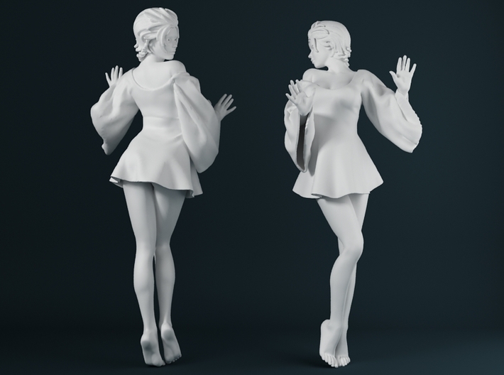 Skirt Girl-001 scale 1/24 3d printed
