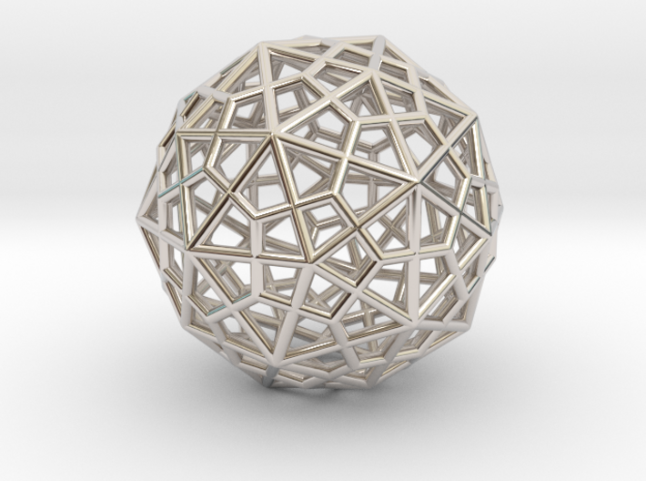 0400 Truncated Icosahedron + Pentakis Dodecahedron 3d printed