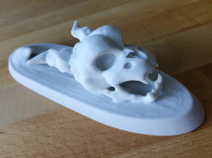 Penholder Skull Sandstone Hollow 3d printed