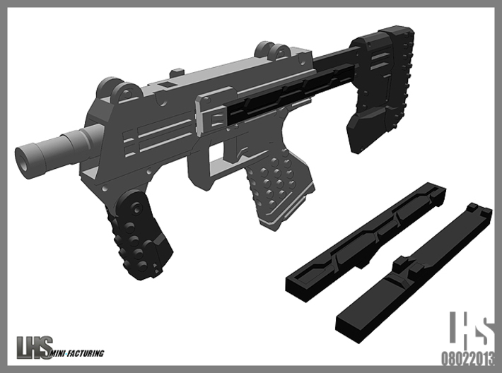 1/6 Scale Caseless SMG Revised 3d printed