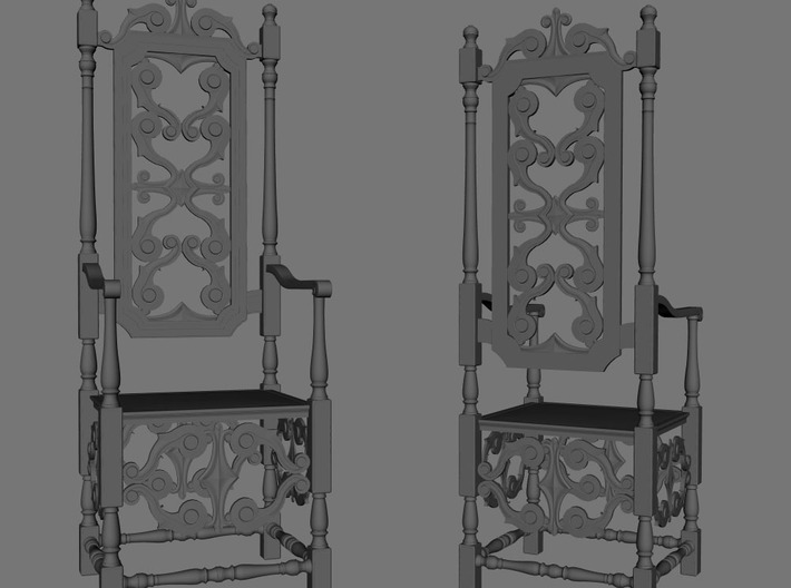 Gothic Chair 3d printed 