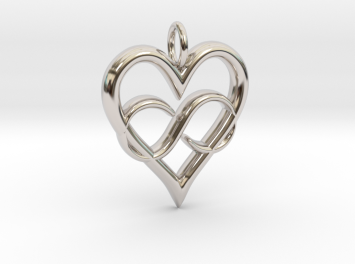 Infinity-heart 3d printed