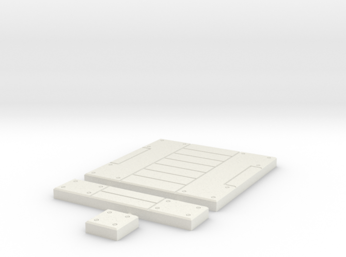 SciFi Tile 21 - Panelled Corridor 3d printed