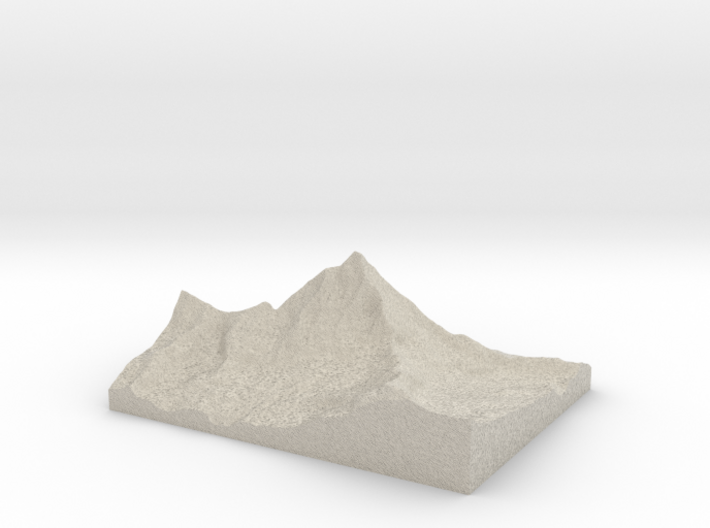 Model of Matterhorn 3d printed