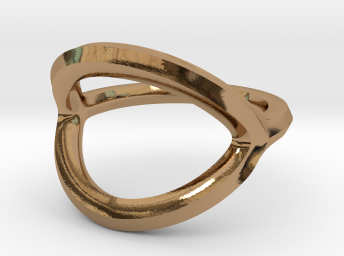 Arched Eye Ring Size 9 3d printed