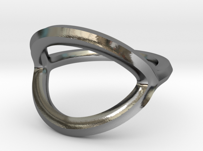 Arched Eye Ring Size 8 3d printed