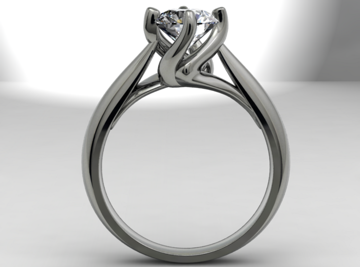 CA6 - Engagement Ring Twisted Style 3D Printed Wax 3d printed 