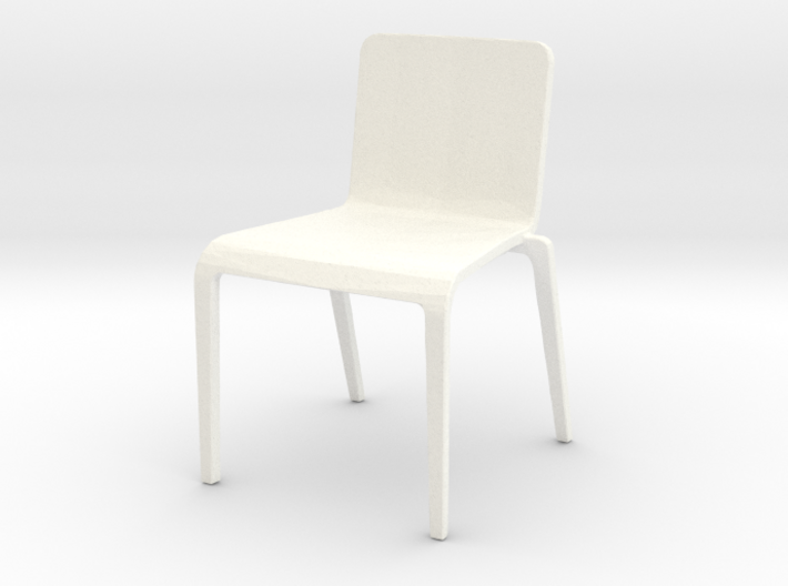 Plastic Stacking Chair 1-32 Scale 3d printed