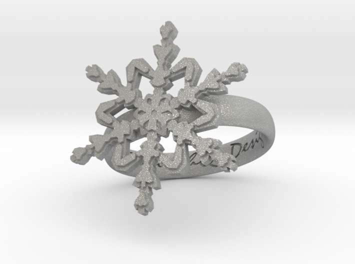 Snowflake Ring 2 d=17mm h35d17 3d printed