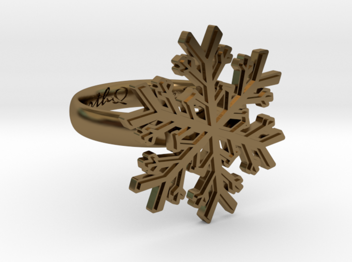 Snowflake Ring 1 d=17mm h35d17 3d printed
