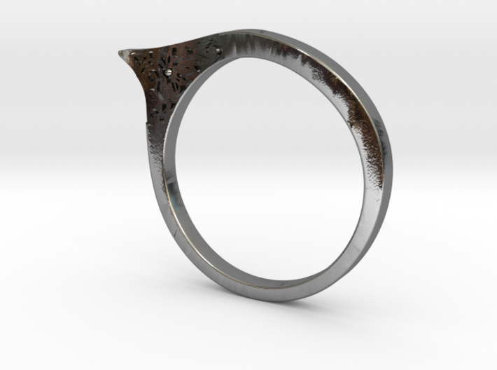 Modern ring US size 8 3d printed