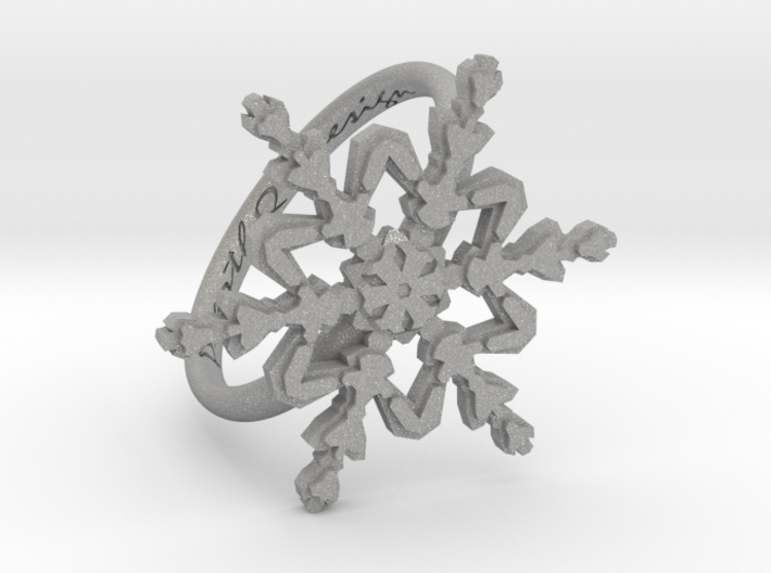 Snowflake Ring 2 d=17mm h21d17 3d printed