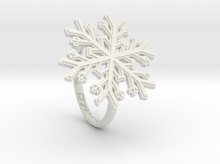 Snowflake Ring 1 d=17mm h21d17 3d printed
