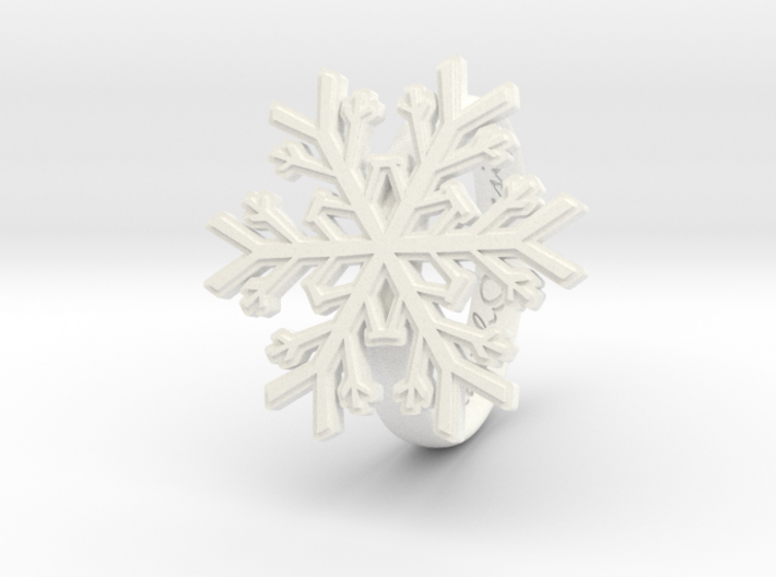 Snowflake Ring 1 d=18mm h35d18 3d printed