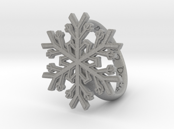 Snowflake Ring 1 d=19mm h35d19 3d printed