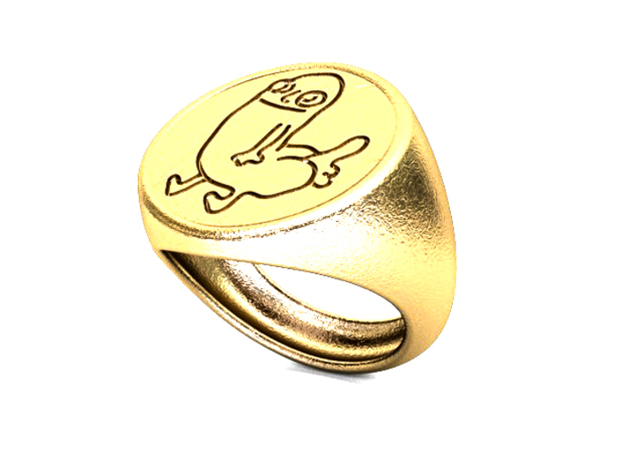 Dickbutt Ring Size 10 For Printing 3d printed