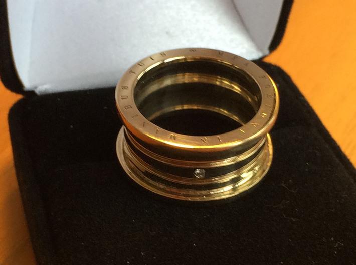 Engagement Ring - MEA FORTUNA IN MANIBUS TUIS 3d printed 