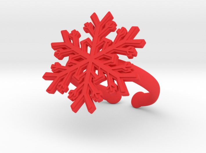 Snowflake Ring 1 d=19.5mm Adjustable h35d195a 3d printed