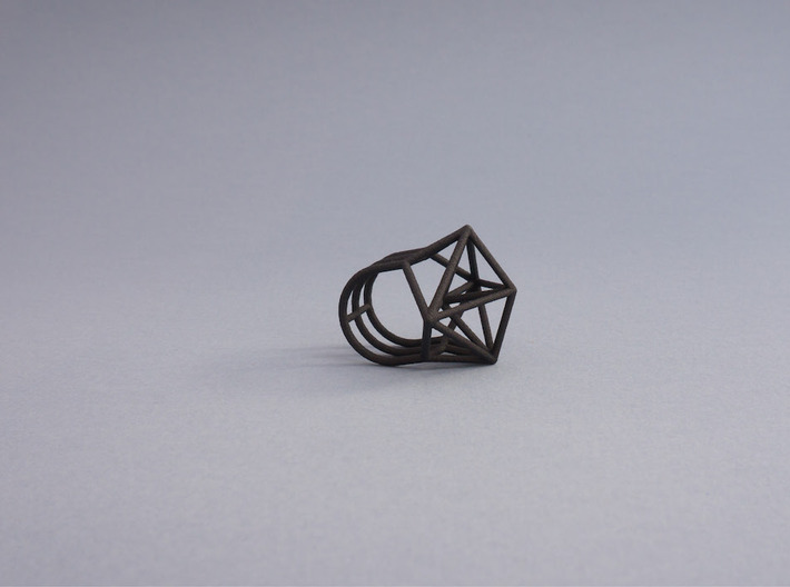 Space Ring: Triangle 3d printed