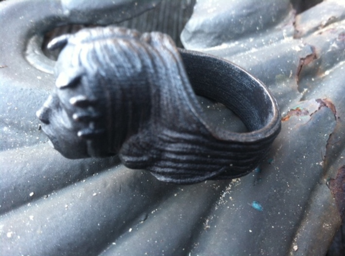 Woman/Medusa Mythology screaming custom ring  3d printed 