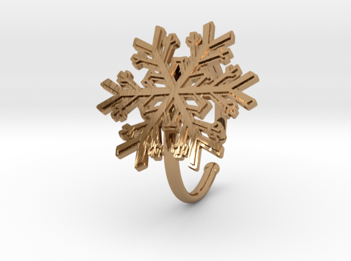 Snowflake Ring 1 d=19.5mm Adjustable h21d195a 3d printed