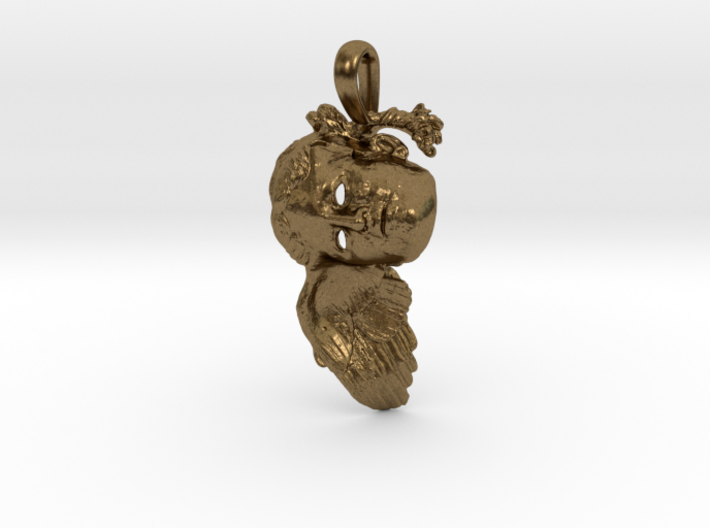 Hypnos, god of sleep, pendant (vertical option) 3d printed