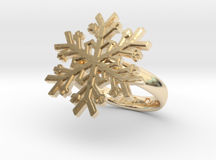 Snowflake Ring 1 d=17.5mm h35d175 3d printed