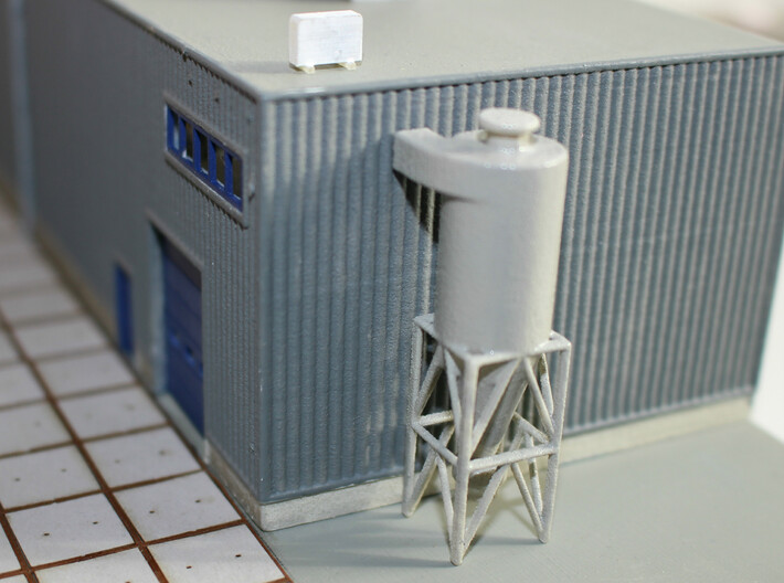 Z Scale Cyclone Filter 3d printed This model in N Scale (1:160)