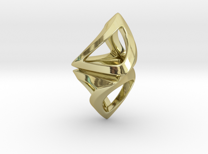 Trianon Twist, Pendant. Sharp Chic 3d printed