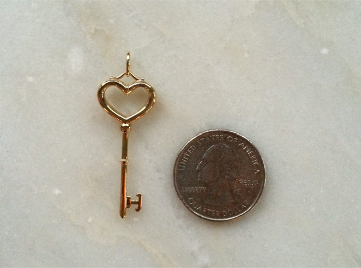 The Key From My Heart 3d printed