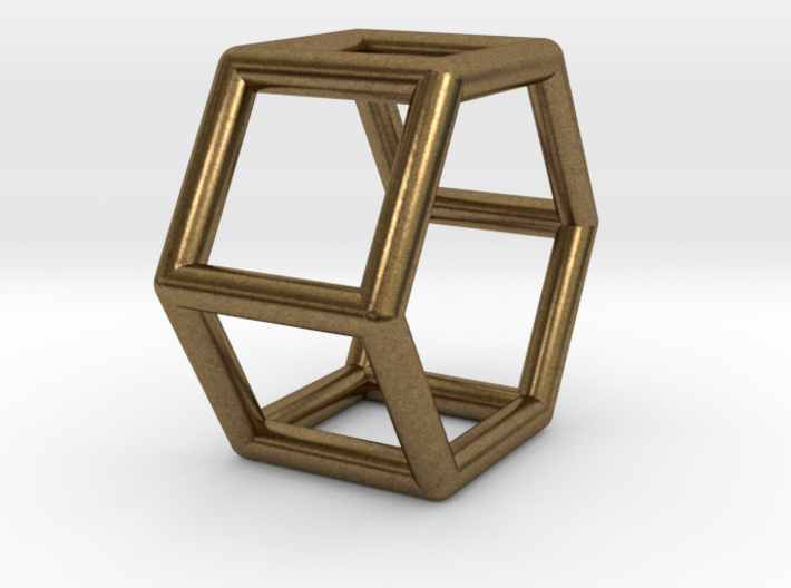 0421 Hexagonal Prism (a=1cm) #001 3d printed