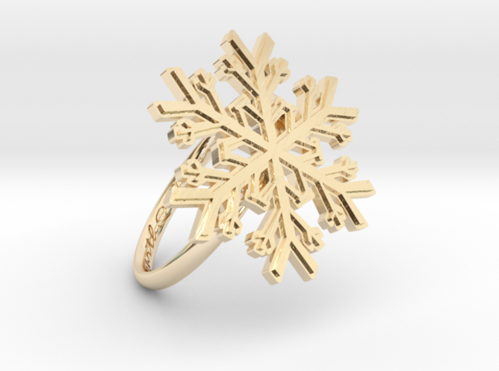Snowflake Ring 1 d=18.5mm h21d185 3d printed