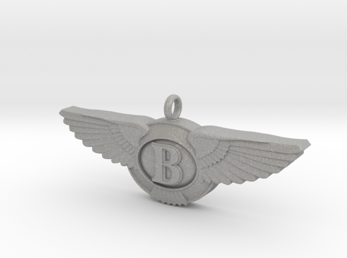Pendant with wings / 50mm width 3d printed