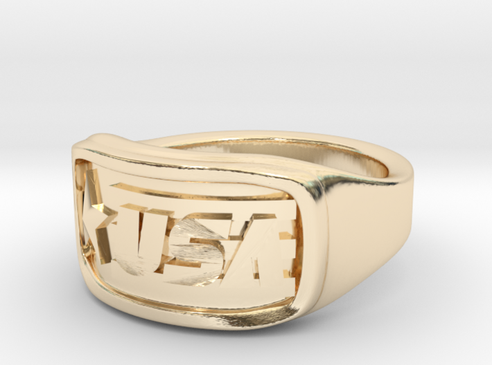 Ring USA 55mm 3d printed