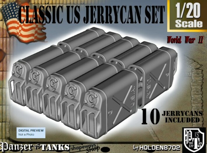 1-20 US Jerrycan TEN UNITS 3d printed